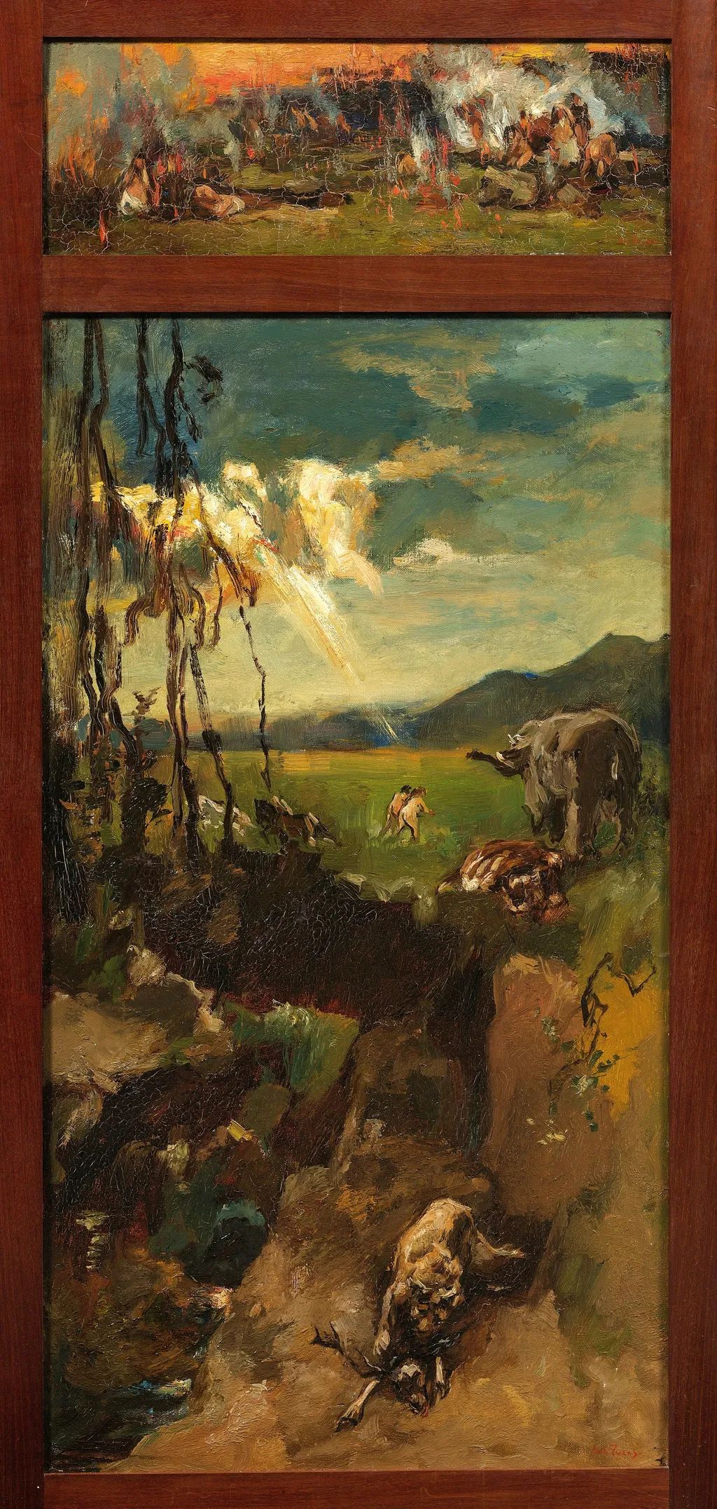 Destruction of Sodom and Gomorrah, by Willem de Zwart, oil, 1915