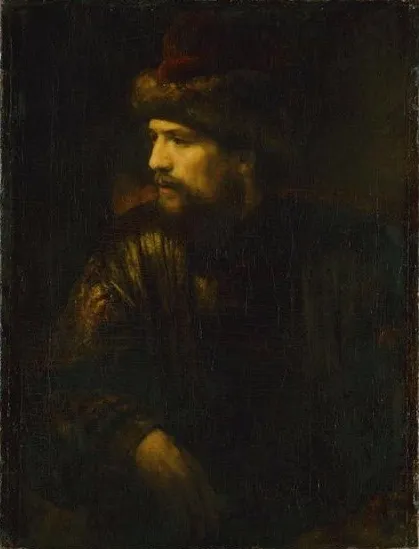 Man in a Red Kolpak, by Willem Drost, oil, 1654