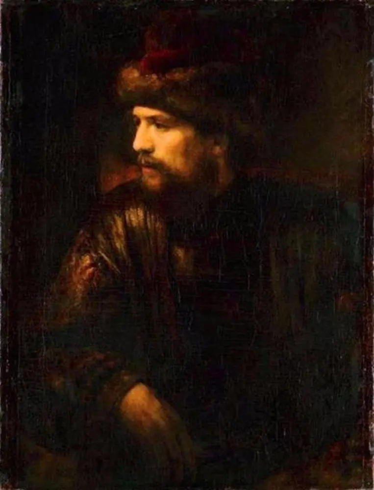 Man with a fur hat, by Willem Drost