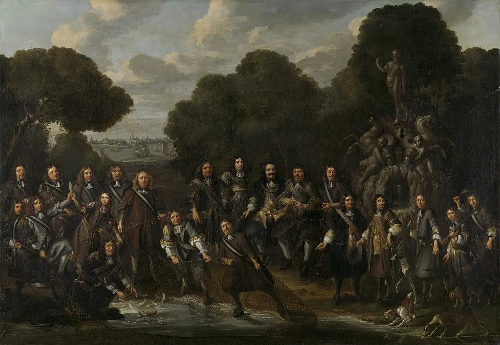 Allegory on the flourishing of the Dutch fishery after the Second Anglo-Dutch War (1665–1667), by Willem Eversdijck, 1669