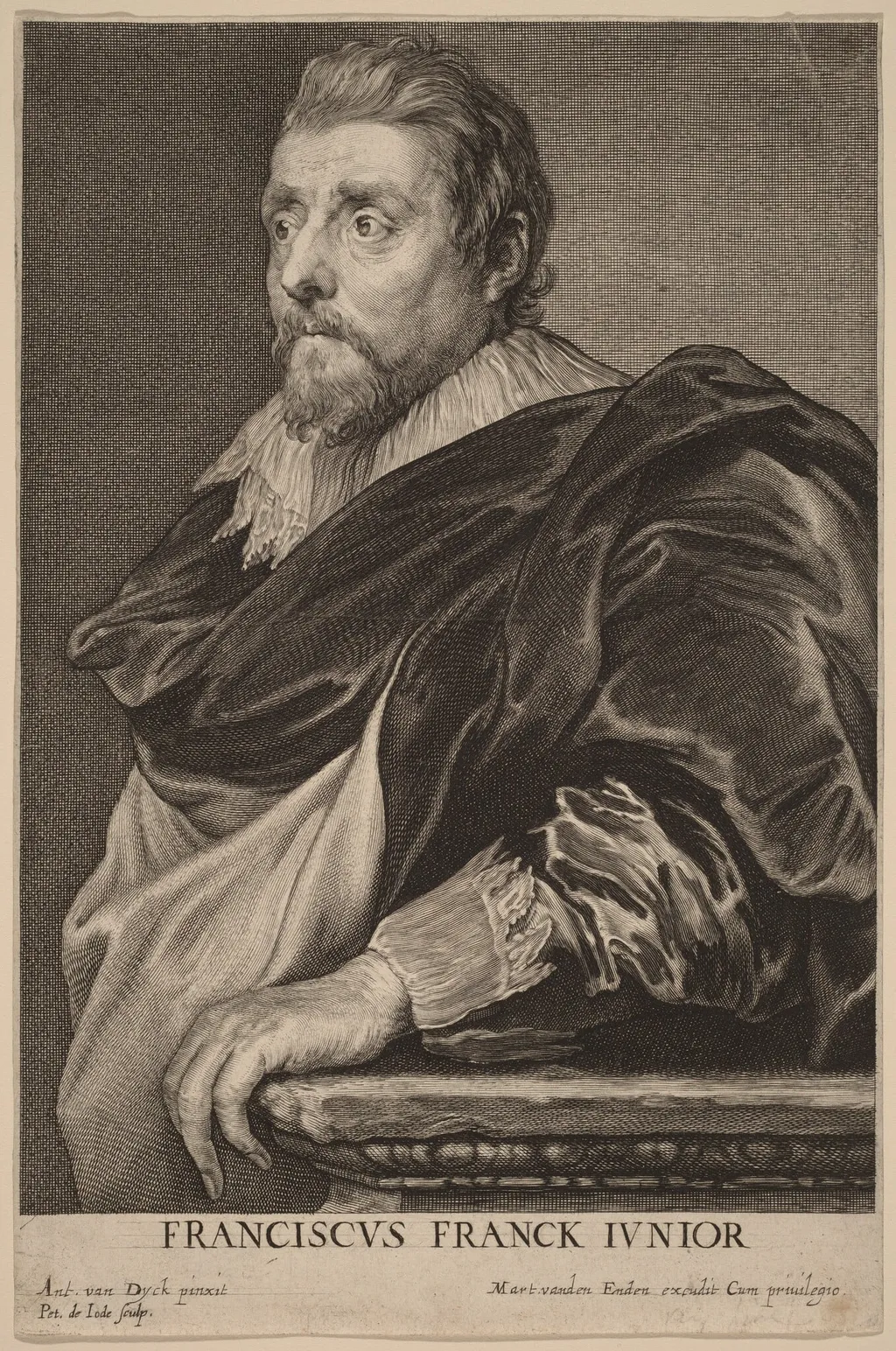 Frans Francken II, by Willem Hondius, ink, 1634