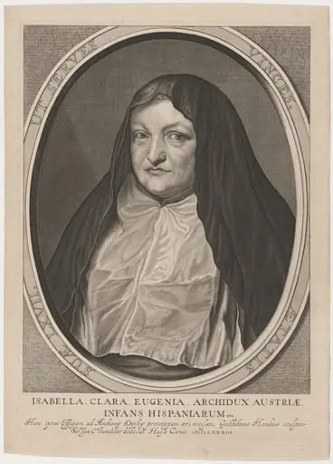 Isabella Clara Eugenia as a Nun, by Willem Hondius