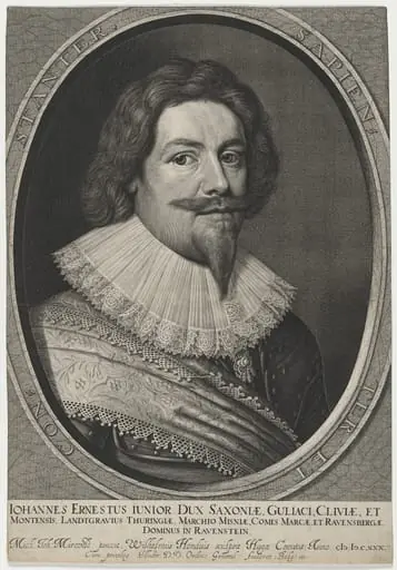 John Ernest, Jr., Duke of Saxony, by Willem Hondius