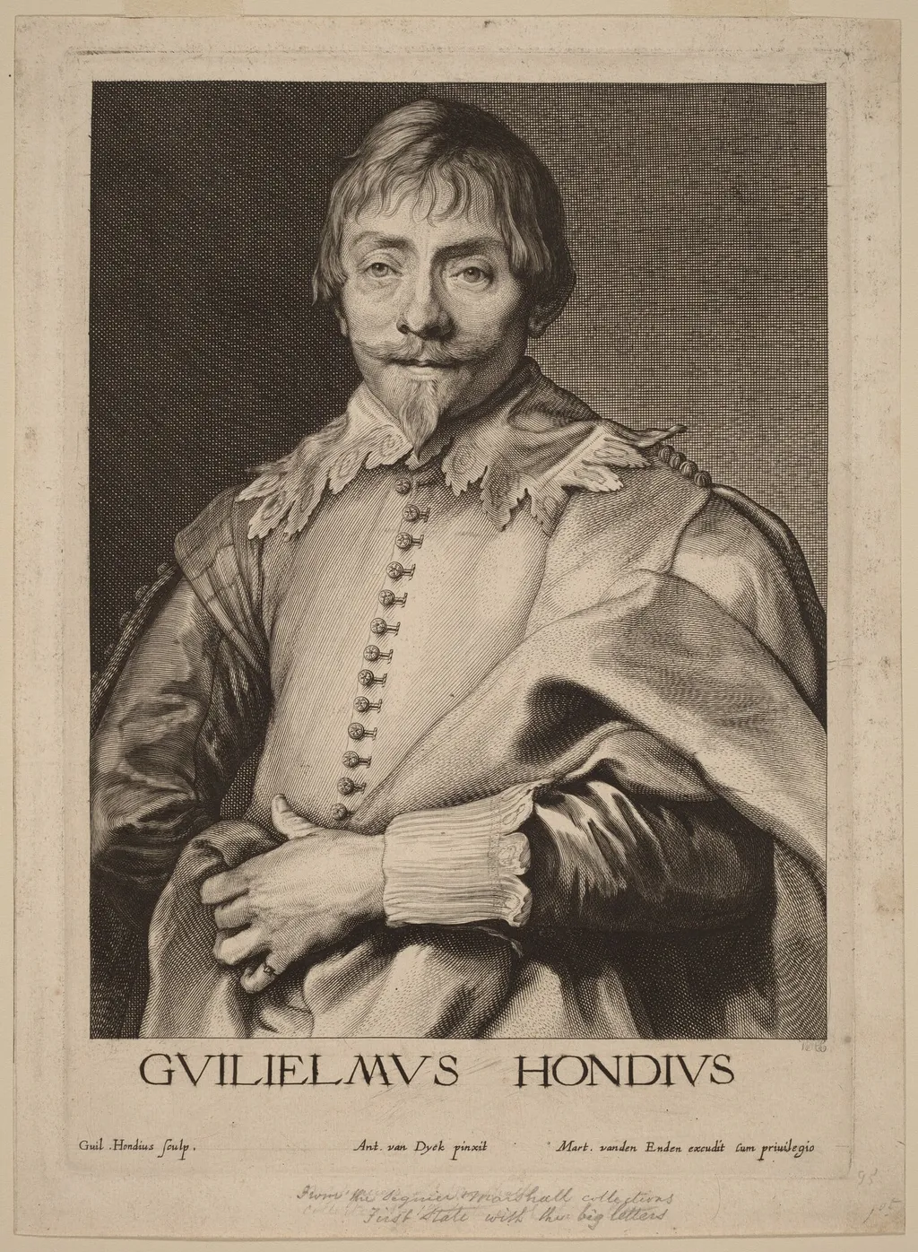 Willem Hondius, by Willem Hondius, ink, 1634
