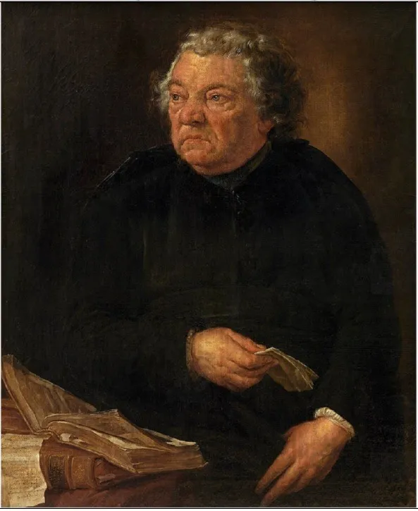 Portrait of Jacques de Bue, Jesuit and bollandist, by Willem Jacob Herreyns, oil, 1750