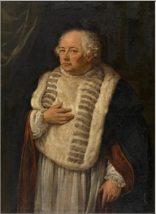 Portrait of the Antwerp canon Antoon de Vries, by Willem Jacob Herreyns