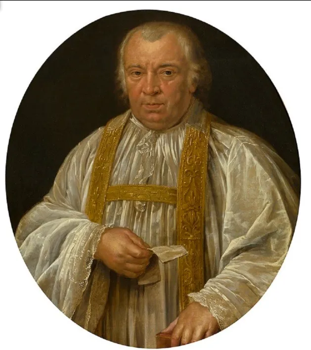 Portrait of the Priest Jean-Jacques De Brandt, by Willem Jacob Herreyns, oil, 1809