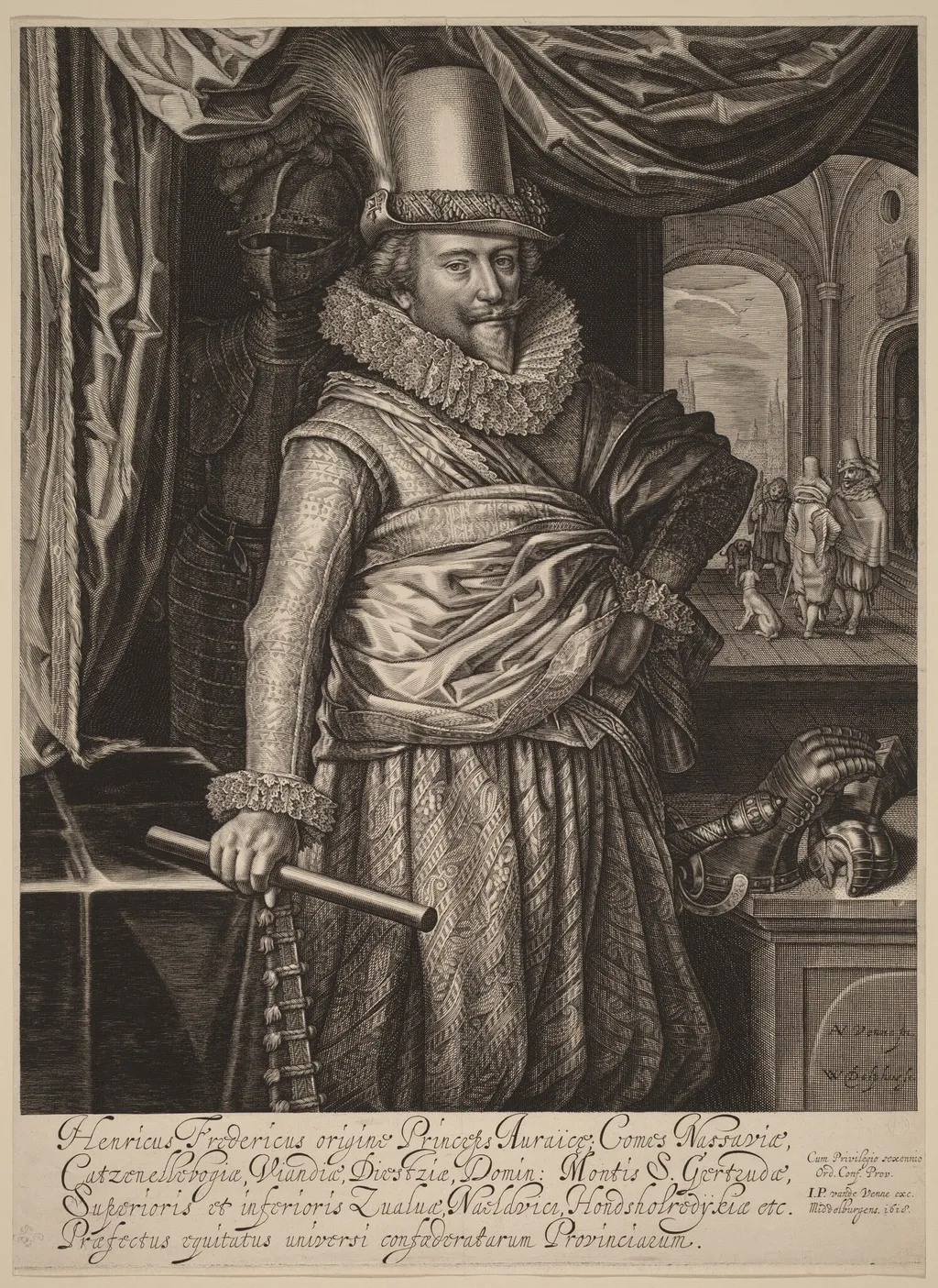 Frederik Hendrik, Prince of Nassau-Orange, by Willem Jacobsz Delff, ink, 1618