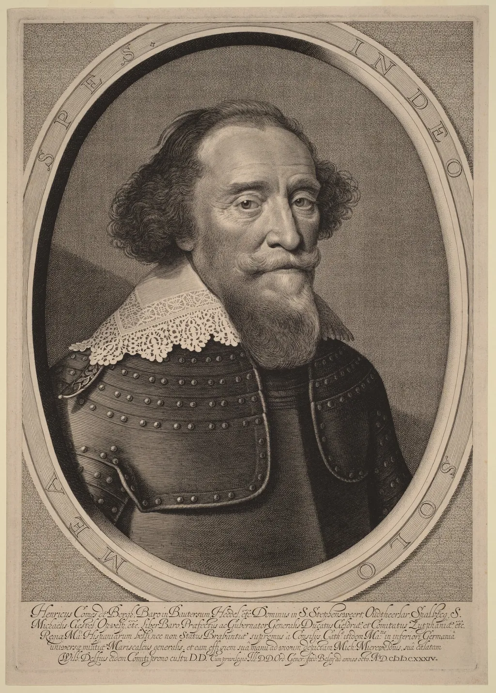 Henry, Count de Bergh, by Willem Jacobsz Delff, ink, 1634