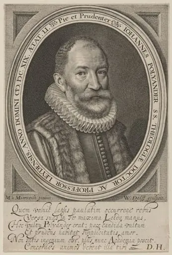 Johannes Polyander, Doctor of Divinity and Teacher, by Willem Jacobsz Delff