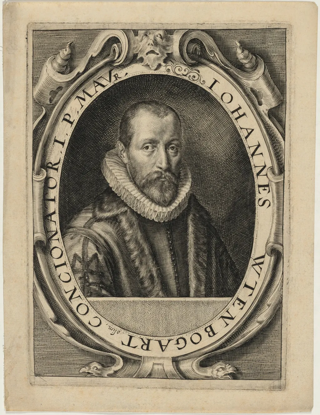 Johannes Utenbogaert, by Willem Jacobsz Delff, ink, 1609