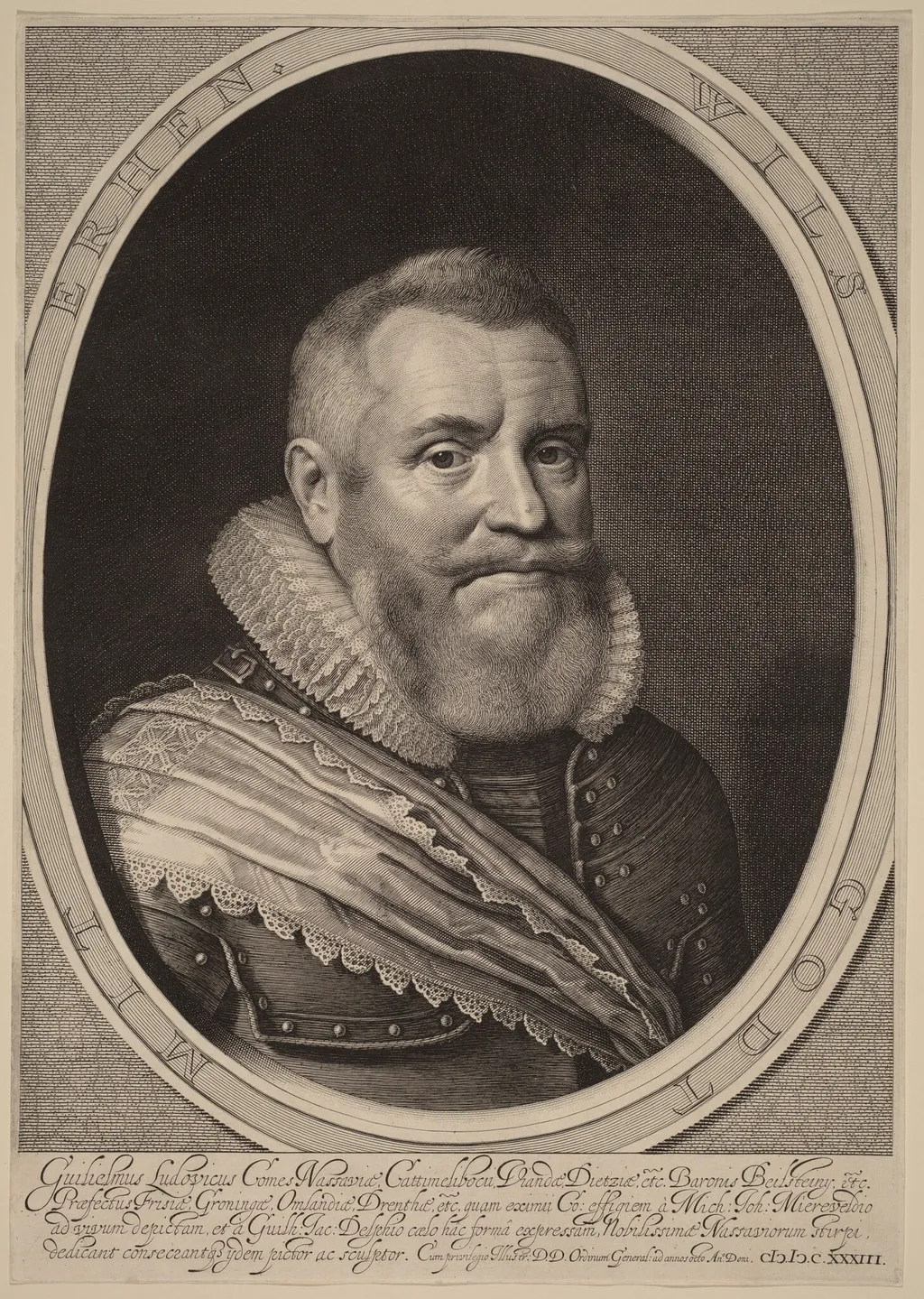 William Louis, Count of Nassau-Beilstein, by Willem Jacobsz Delff, ink, 1633