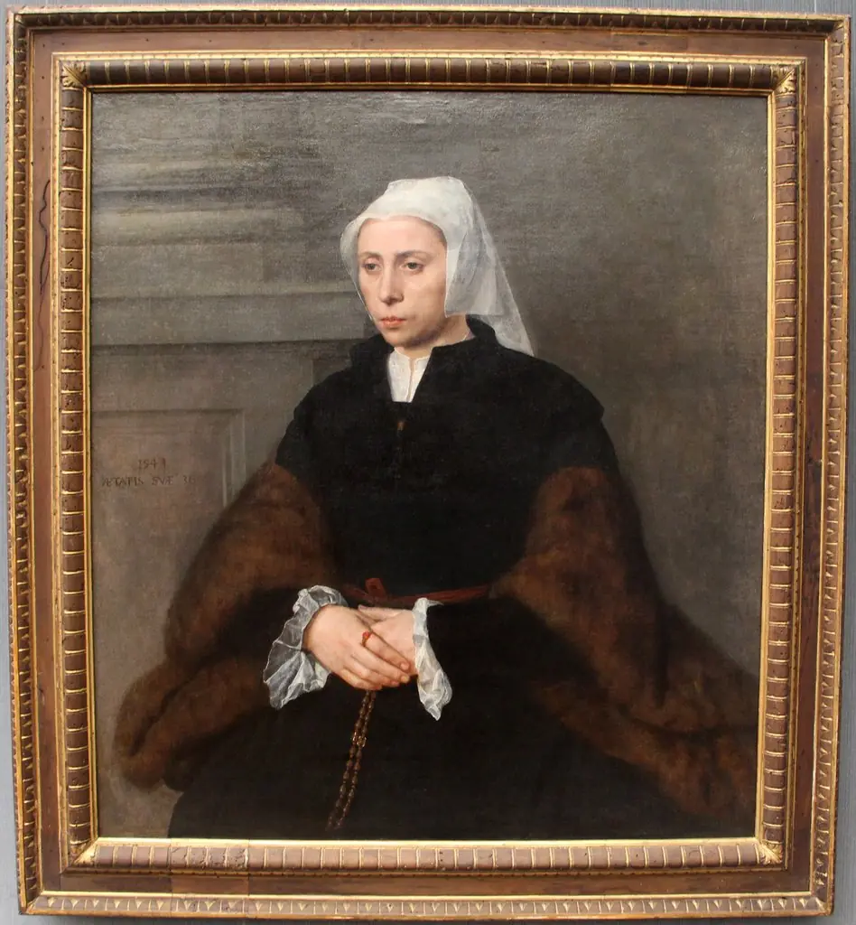 Portrait of a 36-year-old woman, by Willem Key