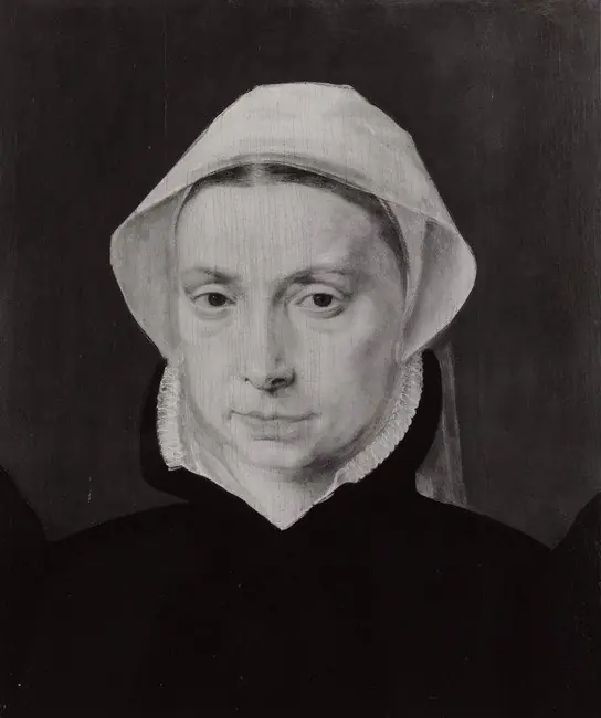 Portrait of an unknown woman, by Willem Key