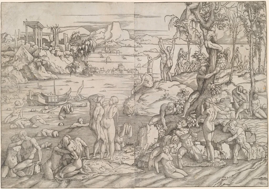 The Deluge, by Willem Liefrinck, ink