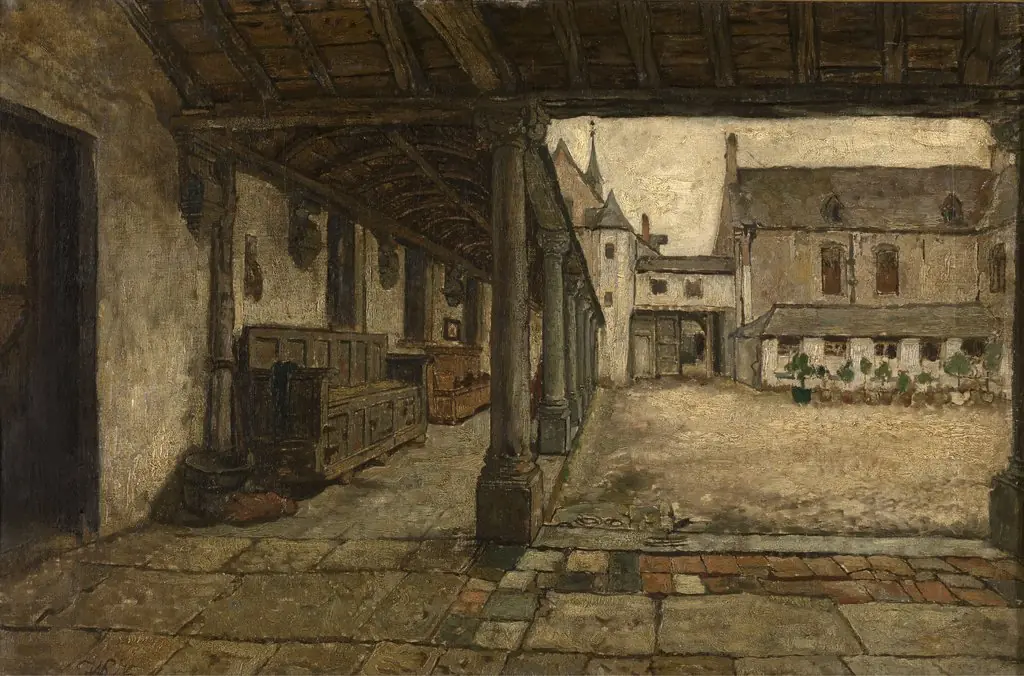 The Old Cloister in Lier, by Willem Linnig Junior