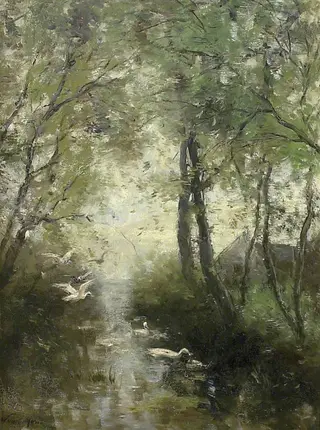 Ducks, Spring, by Willem Maris