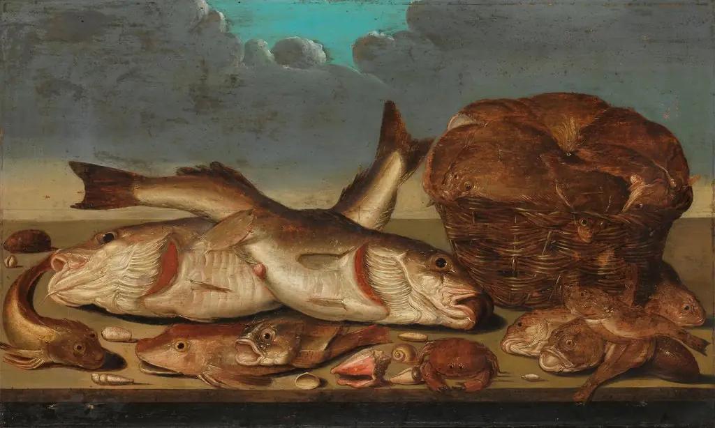 Still Life with Fish, by Willem Ormea