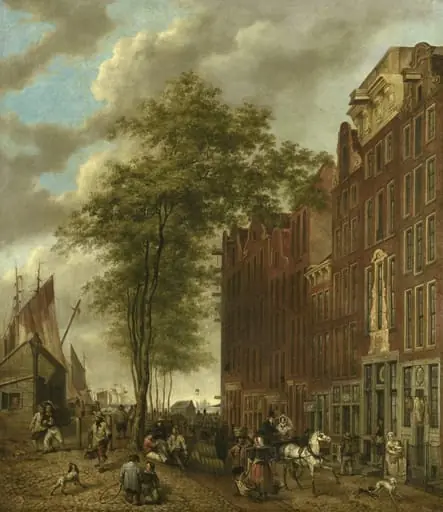 The Slijpsteenmarkt (Whetstone Market), Amsterdam, by Willem Pieter Hoevenaar