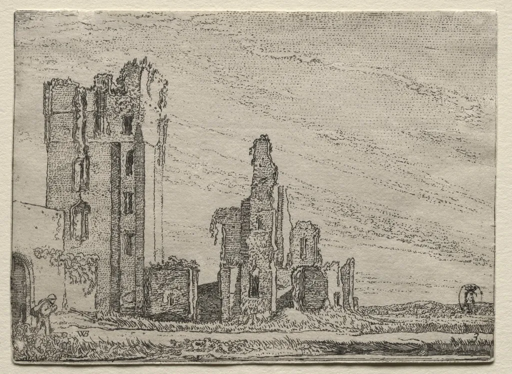 Ruins of the Castle Huys Te Kleef near Haarlem, by Willem Pieterszoon Buytewech, 1616