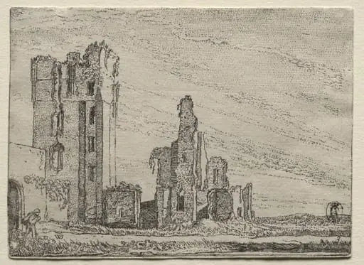 Ruins of the Castle Huys Te Kleef near Haarlem, by Willem Pieterszoon Buytewech