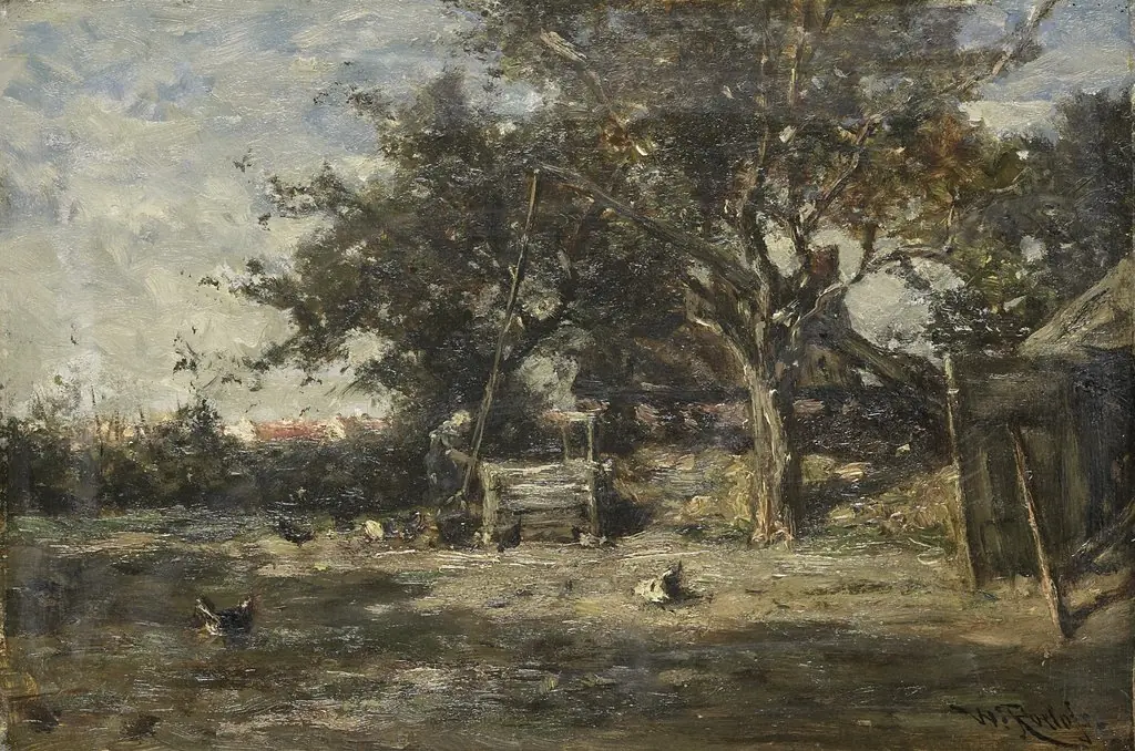 Boerenerf bij Noorden, by Willem Roelofs
