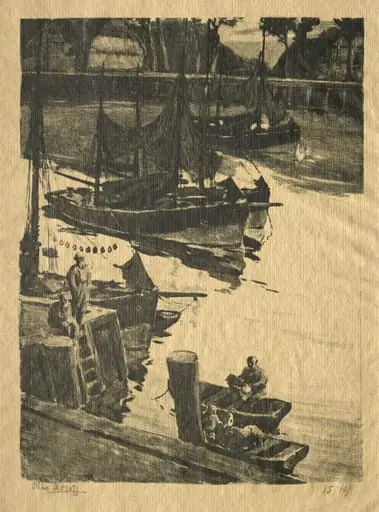 The Wharf, by Willem Roelofs