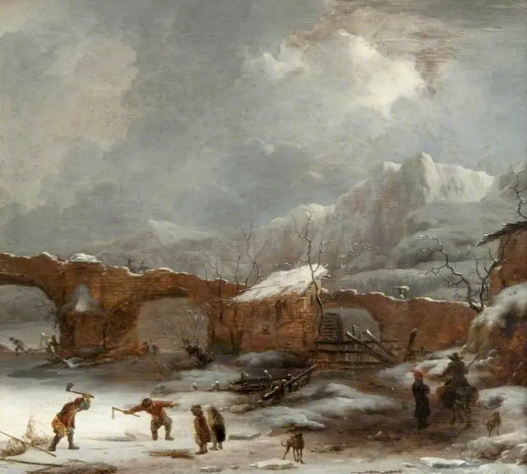 A Winter Landscape with the Pont du Rhône