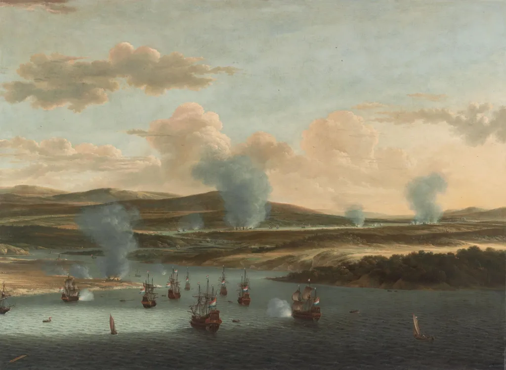 Battle of Medway, by Willem Schellinks, unspecified, 1668
