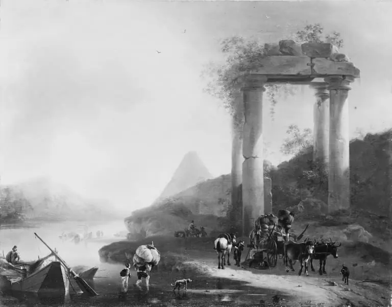Italian Landscape with Classical Ruins, by Willem Schellinks