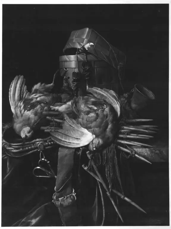 Rebhühner und Jagdgerät, by Willem van Aelst