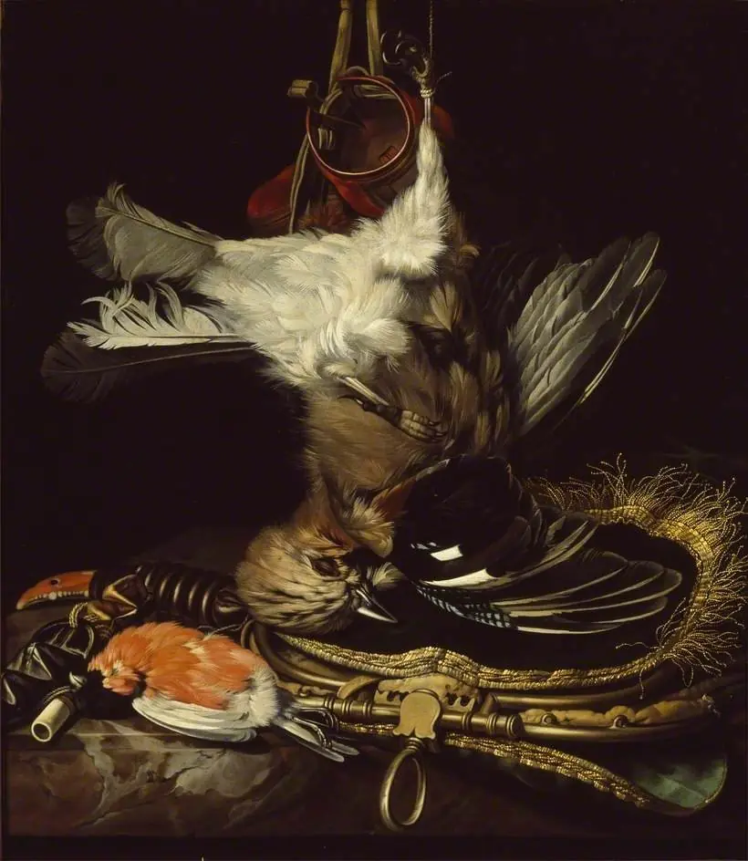 Still Life with a dead Jay, by Willem van Aelst