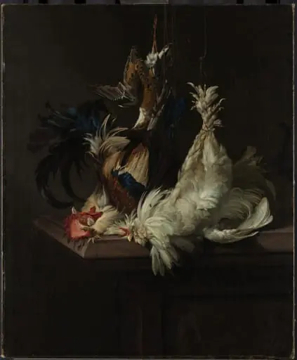 Still Life with Fowl, by Willem van Aelst