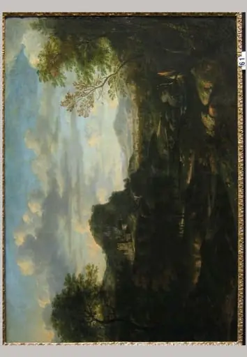 Peisaj de munte cu castel, by Willem van Bemmel