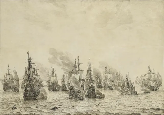 The Batlle of Livorno, 14 March 1653: episode from the First Anglo-Dutch War (1652-54)