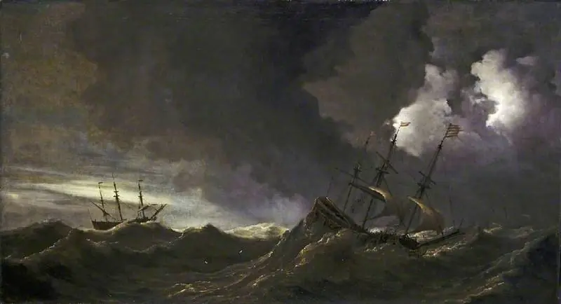 Storm at sea, by Willem van de Velde the Younger