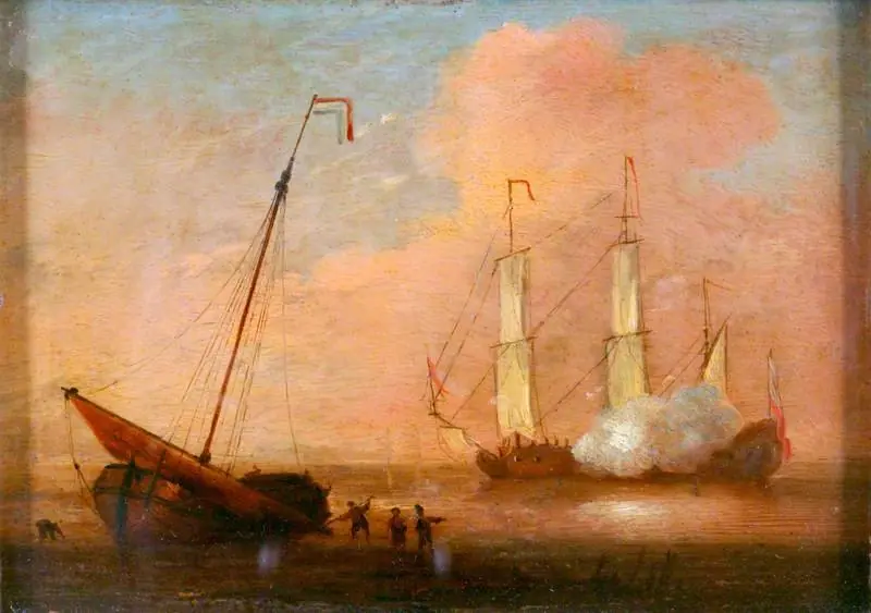 The Evening Gun, by Willem van de Velde the Younger