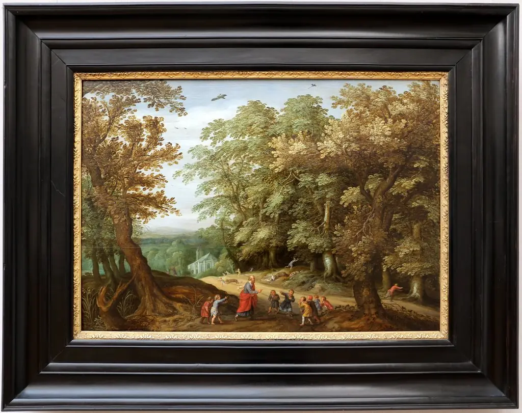 Der Prophet Elisäus verflucht die ihn verspottenden Kinder, by Willem van den Bundel