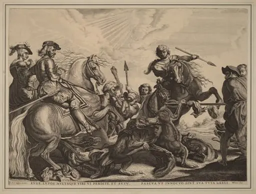 The Wolf Hunt, by Willem van der Leeuw