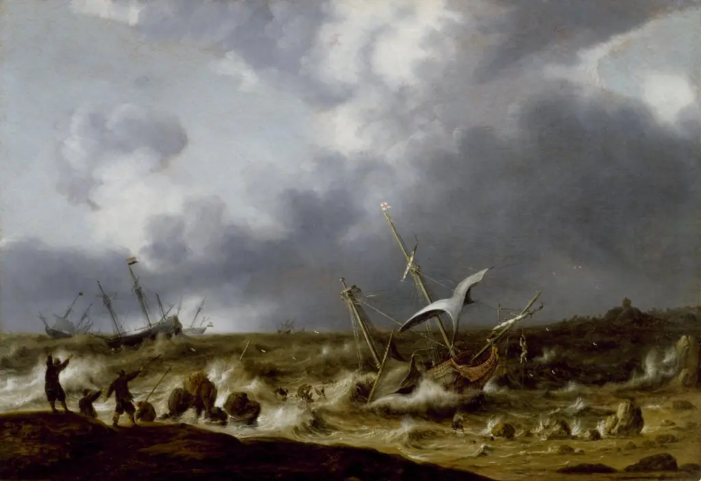 Shipwreck in a Storm, by Willem van Diest