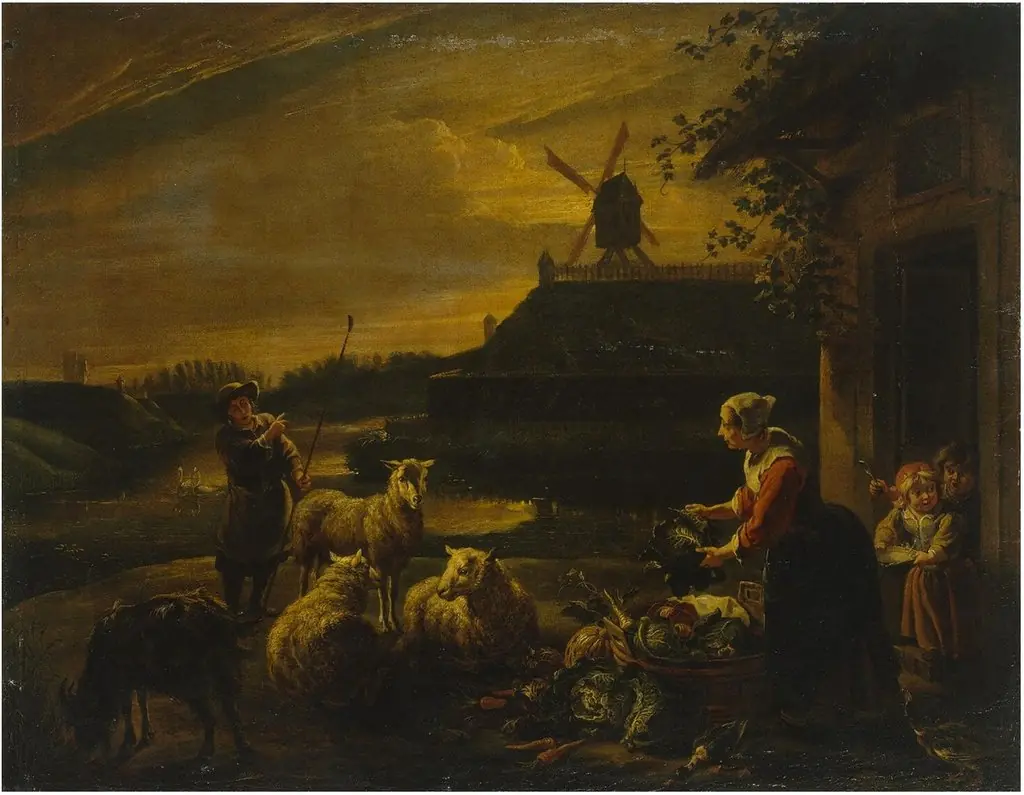 Peasant Yard, by Willem van Herp