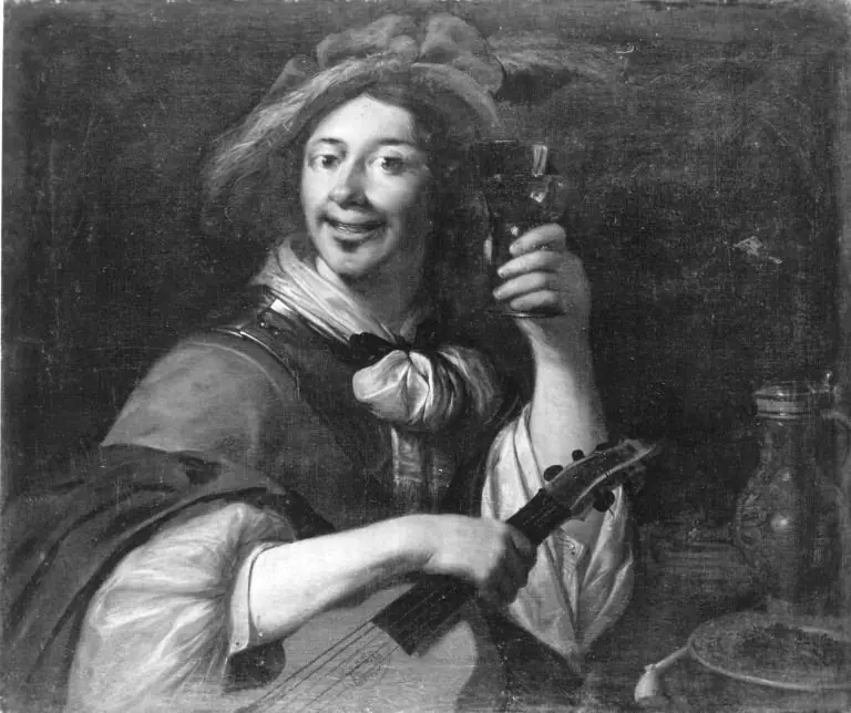 Lustiger Kriegsmann (?), by Willem van Honthorst