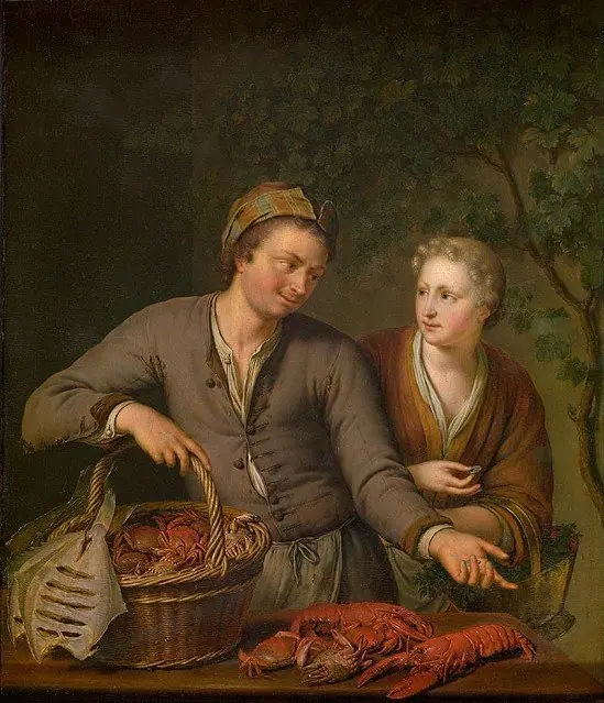 Fish Seller, by Willem van Mieris