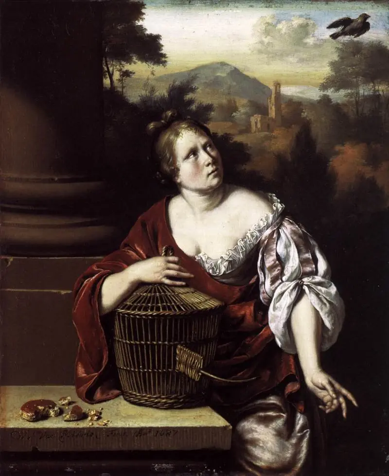 The Escaped Bird, by Willem van Mieris