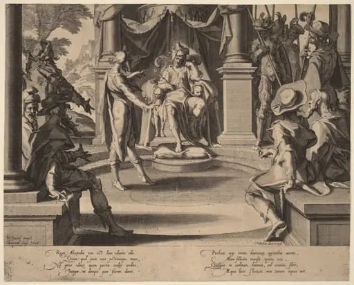 Alexander the Great Seated in Justice, by Willem van Swanenburgh