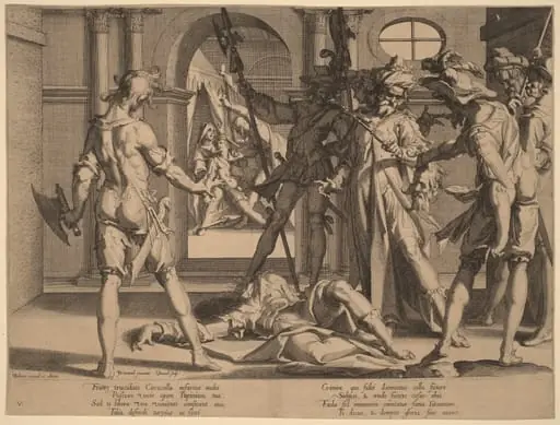 Beheading of the Roman Judge Papinian, by Willem van Swanenburgh