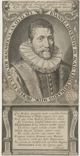 Joannes Heurnius, Medical Professor and Rector of Academy at Leyden, by Willem van Swanenburgh