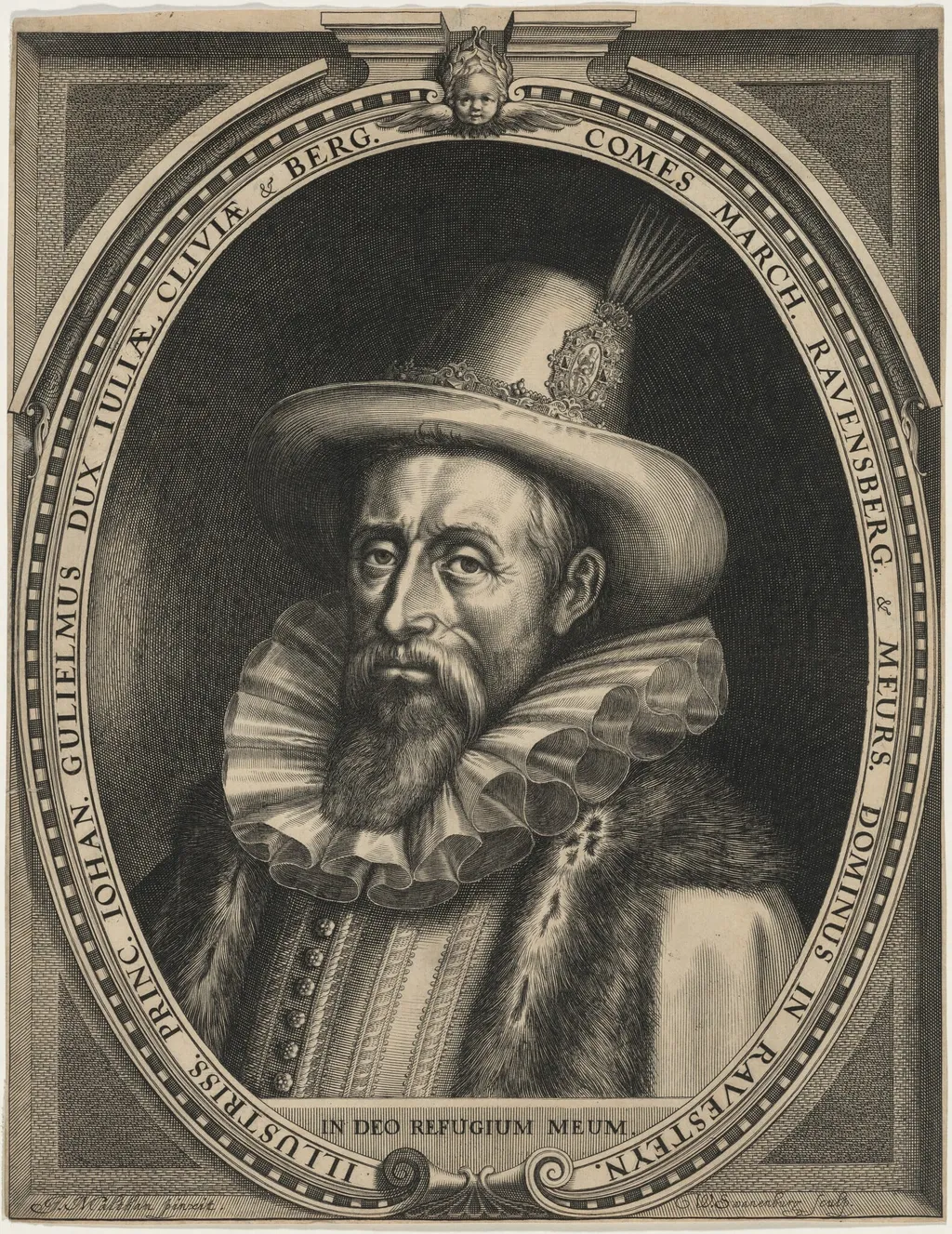 John William, Duke of Cleves, by Willem van Swanenburgh, ink, 1610