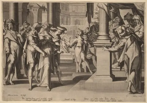 Suzannah before Daniel, by Willem van Swanenburgh