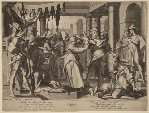 The Judgment of Solomon, by Willem van Swanenburgh
